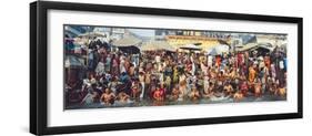 India Uttar Pradesh Varanasi (Benares) Religious Rites in the Holy Ganges-Gavin Hellier-Framed Premium Photographic Print