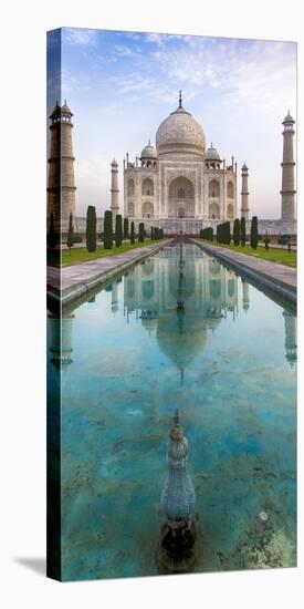 India. View of the Taj Mahal in Agra.-Ralph H^ Bendjebar-Stretched Canvas