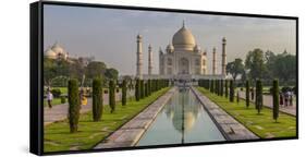 India. View of the Taj Mahal in Agra.-Ralph H. Bendjebar-Framed Stretched Canvas