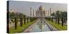 India. View of the Taj Mahal in Agra.-Ralph H. Bendjebar-Stretched Canvas