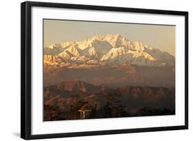 India, West Bengal, Singalila National Park, Sandakfu, Snowcapped Kangchenjunga-Anthony Asael-Framed Photographic Print