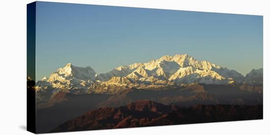 India, West Bengal, Singalila National Park, Sandakfu, Snowcapped Kangchenjunga-Anthony Asael-Stretched Canvas
