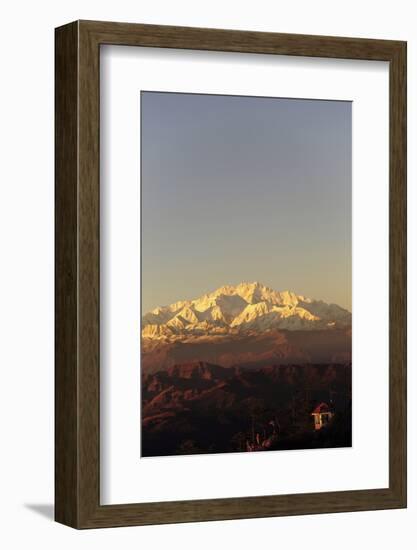 India, West Bengal, Singalila National Park, Sandakfu, Snowcapped Kangchenjunga-Anthony Asael-Framed Photographic Print