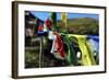 India, West Bengal, Singalila National Park, Tonglu, Buddhist Prayer Flags-Anthony Asael-Framed Photographic Print