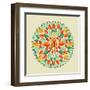 India - Yoga Mandala-cienpies-Framed Art Print