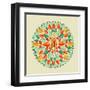 India - Yoga Mandala-cienpies-Framed Art Print