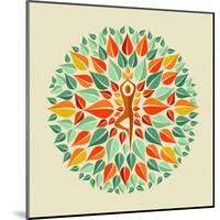 India - Yoga Mandala-cienpies-Mounted Art Print