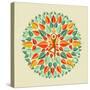 India - Yoga Mandala-cienpies-Stretched Canvas