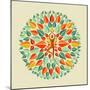 India - Yoga Mandala-cienpies-Mounted Art Print