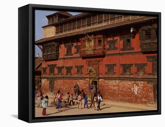 India-WizData-Framed Stretched Canvas