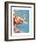 Indian Airlines Viscount Aircraft-Laurence Fish-Framed Giclee Print