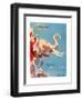 Indian Airlines Viscount Aircraft-Laurence Fish-Framed Giclee Print