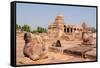 Indian Ancient Architeckture in the Archaeological Place in Pattadakal-rchphoto-Framed Stretched Canvas