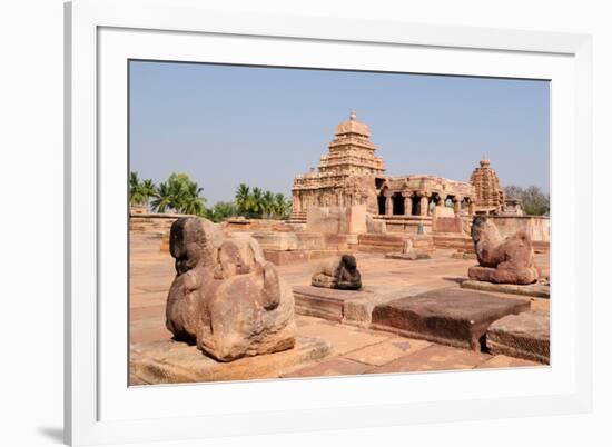 Indian Ancient Architeckture in the Archaeological Place in Pattadakal-rchphoto-Framed Photographic Print