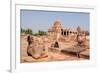 Indian Ancient Architeckture in the Archaeological Place in Pattadakal-rchphoto-Framed Photographic Print