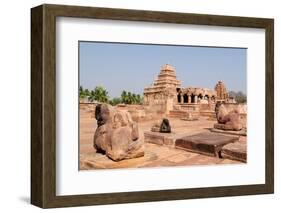 Indian Ancient Architeckture in the Archaeological Place in Pattadakal-rchphoto-Framed Photographic Print