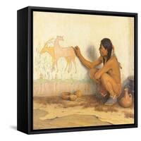 Indian Artist, 1920-Eanger Irving Couse-Framed Stretched Canvas