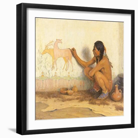 Indian Artist, 1920-Eanger Irving Couse-Framed Giclee Print