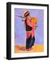 Indian Bagpiper-Sue Wales-Framed Giclee Print