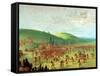 Indian Ball Game-George Catlin-Framed Stretched Canvas