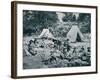 Indian Basket-Makers on the Banks of the St. Lawrence River, 1890s-null-Framed Photographic Print