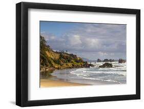 Indian Beach at Ecola State Park in Cannon Beach, Oregon, USA-Chuck Haney-Framed Photographic Print