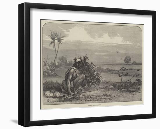 Indian Bird-Catcher-Felix Regamey-Framed Giclee Print