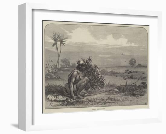 Indian Bird-Catcher-Felix Regamey-Framed Giclee Print