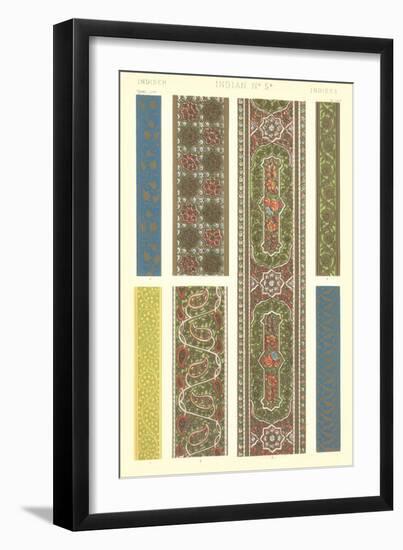 Indian Border Patterns-null-Framed Art Print