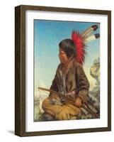 Indian Boy at Fort Snelling, 1862-Thomas Waterman Wood-Framed Giclee Print