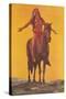 Indian Brave on Horse-null-Stretched Canvas