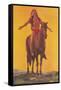 Indian Brave on Horse-null-Framed Stretched Canvas