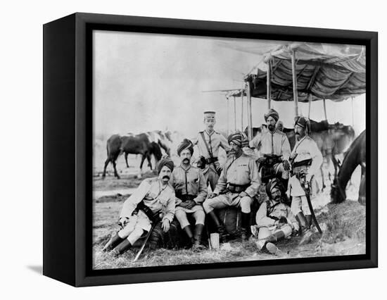 Indian British Army Officers at Sudan-null-Framed Stretched Canvas