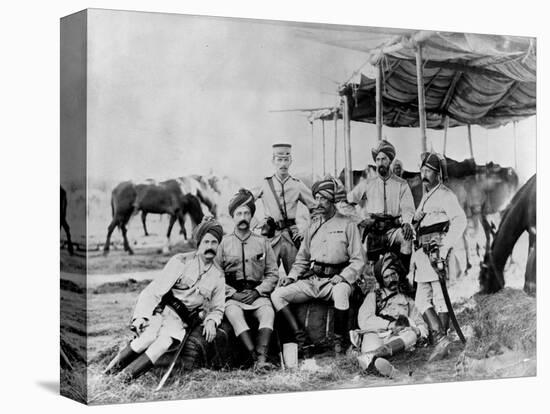 Indian British Army Officers at Sudan-null-Stretched Canvas