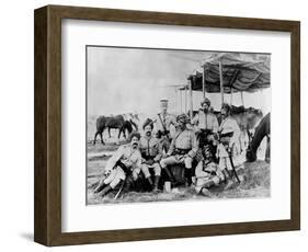 Indian British Army Officers at Sudan-null-Framed Photographic Print