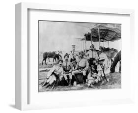 Indian British Army Officers at Sudan-null-Framed Photographic Print