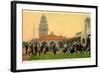 Indian Building and Santa Fe Station, Albuquerque, New Mexico, C.1920-30-null-Framed Giclee Print