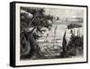 Indian Burial-Ground on the Mississippi, USA, 1870S-null-Framed Stretched Canvas