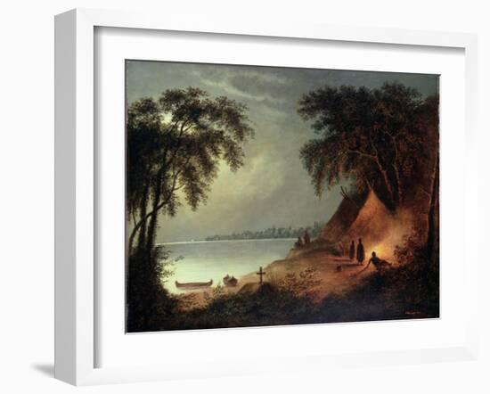 Indian Burial-Cornelius Krieghoff-Framed Giclee Print