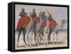 Indian camel cavalry - early 20th century-Mortimer Ludington Menpes-Framed Stretched Canvas