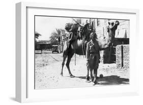 Indian Camel Trooper, Baghdad, 1918-null-Framed Giclee Print