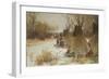 Indian Camp in the Snow-Joseph Henry Sharp-Framed Giclee Print