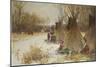 Indian Camp in the Snow-Joseph Henry Sharp-Mounted Giclee Print