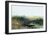 Indian Camp-Albert Bierstadt-Framed Art Print