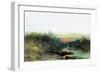 Indian Camp-Albert Bierstadt-Framed Premium Giclee Print