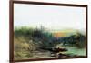 Indian Camp-Albert Bierstadt-Framed Art Print