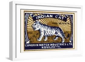 Indian Cat-null-Framed Art Print