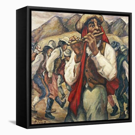 Indian Celebration, 1894-Pedro Leon-Framed Stretched Canvas