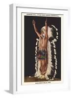 Indian Ceremonial, Wisconsin Dells-null-Framed Art Print