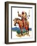 "Indian Chief on Horseback,"August 22, 1936-Charles Hargens-Framed Giclee Print